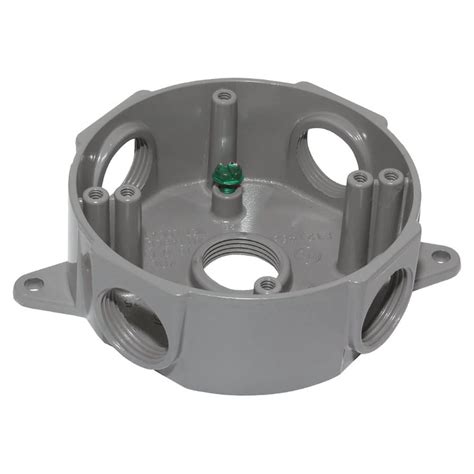 round sloped junction box|shallow round exterior electrical box.